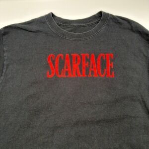Scarface Tony Montana Size Medium Long Sleeve T-Shirt Black